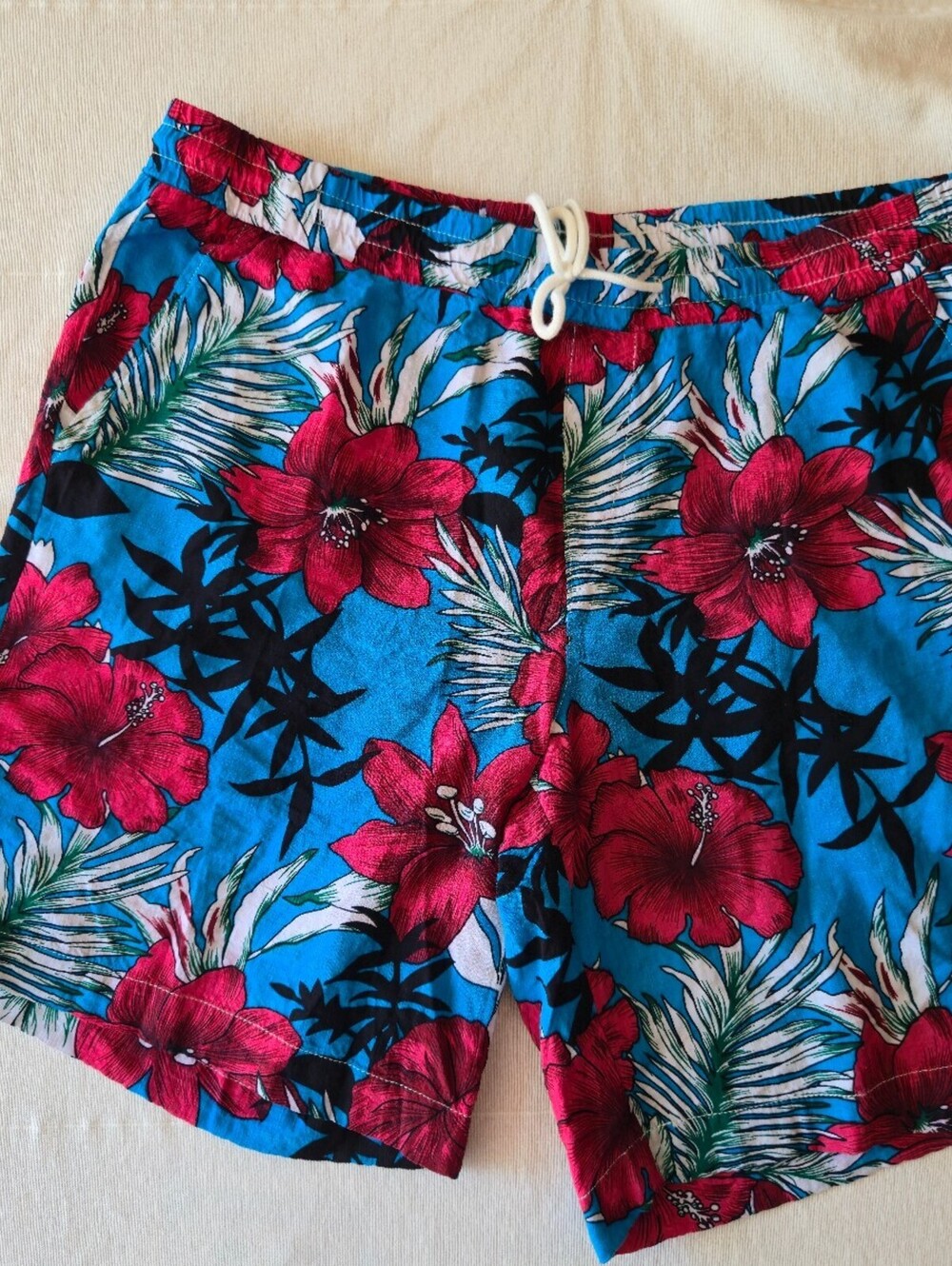 Jogal Men's Tropical Floral Print Shorts Size Large